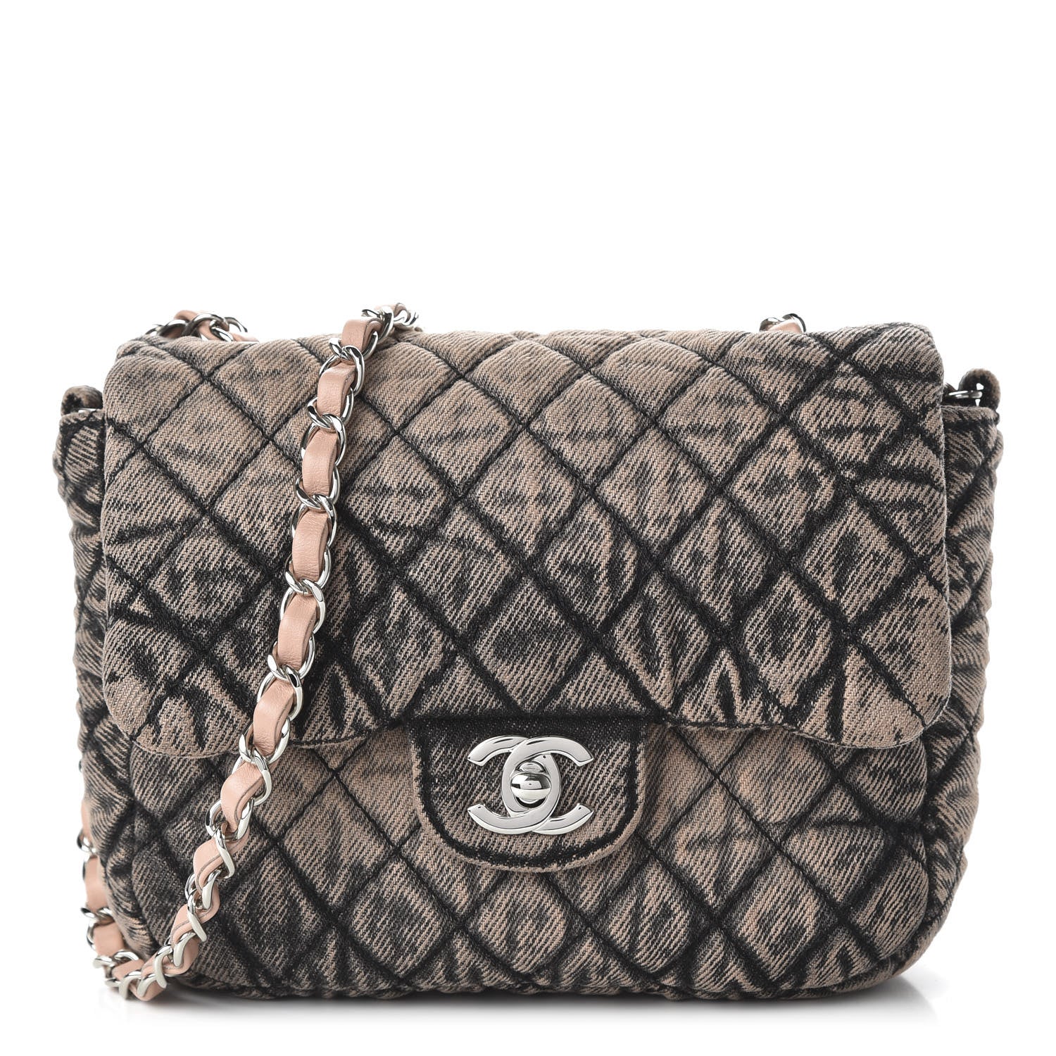 Chanel Washed Denim Quilted Small Denimpression Flap Rose Clair 1 of 11