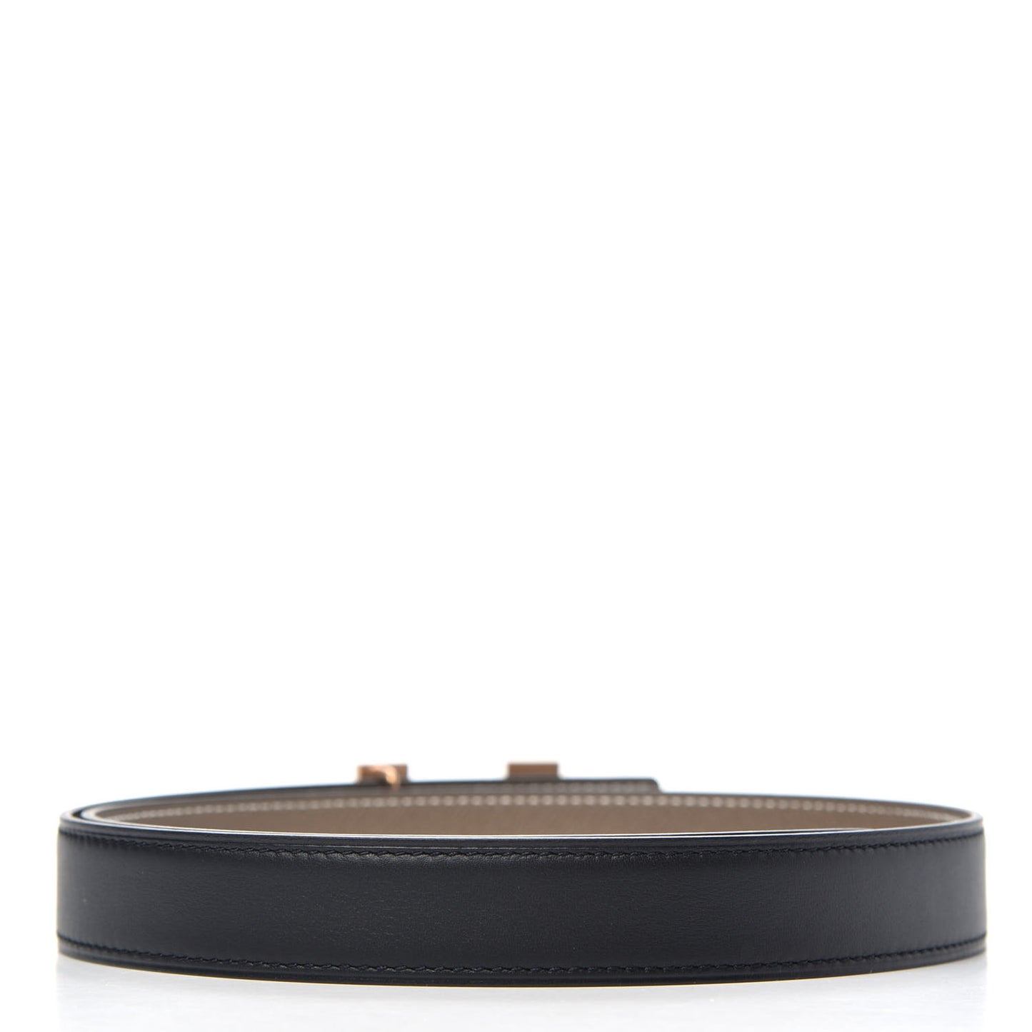 Swift Epsom 24mm Mini Constance H Belt 75 Black Etoupe