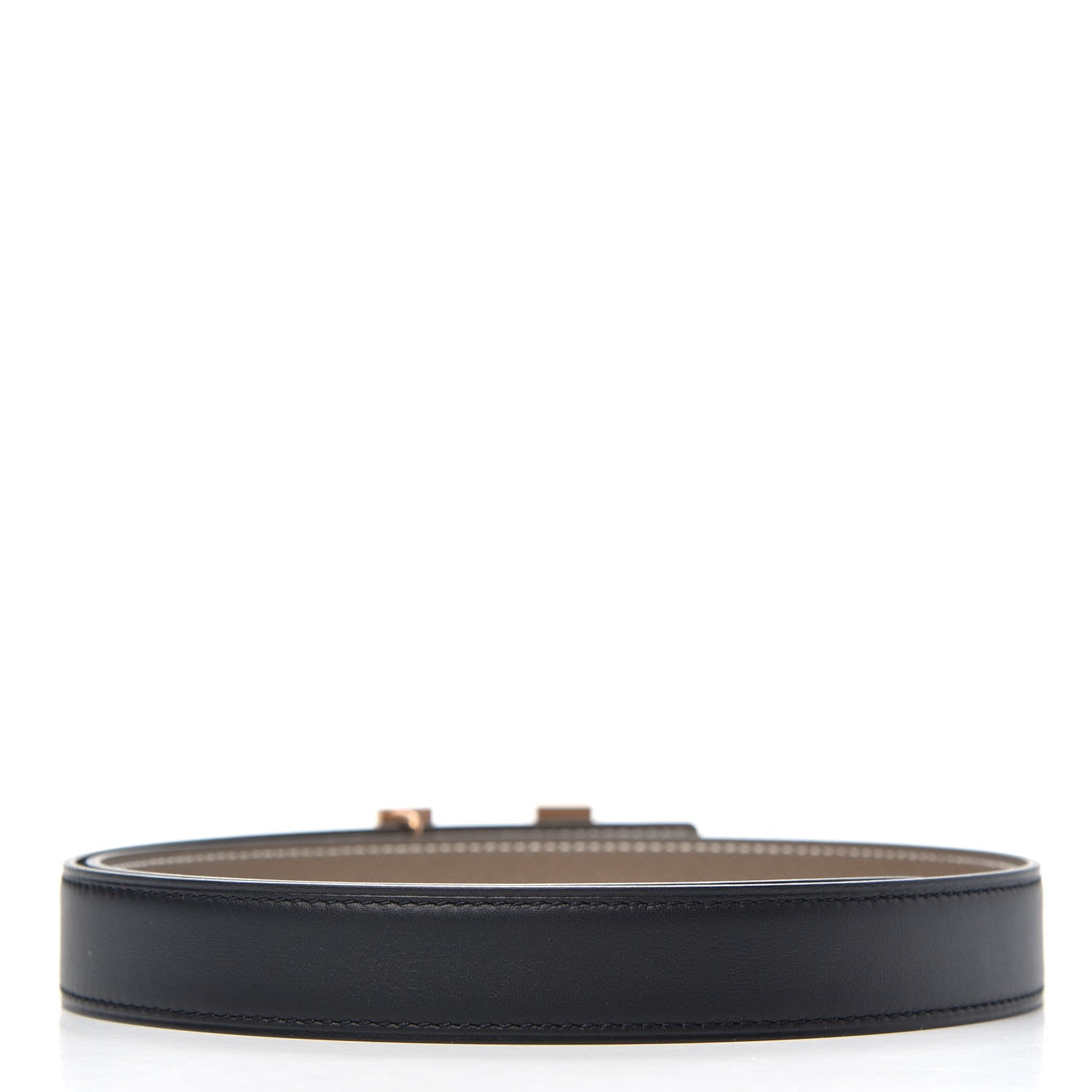 Hermes Swift Epsom 24mm Mini Constance H Belt 75 Black Etoupe 2 of 5
