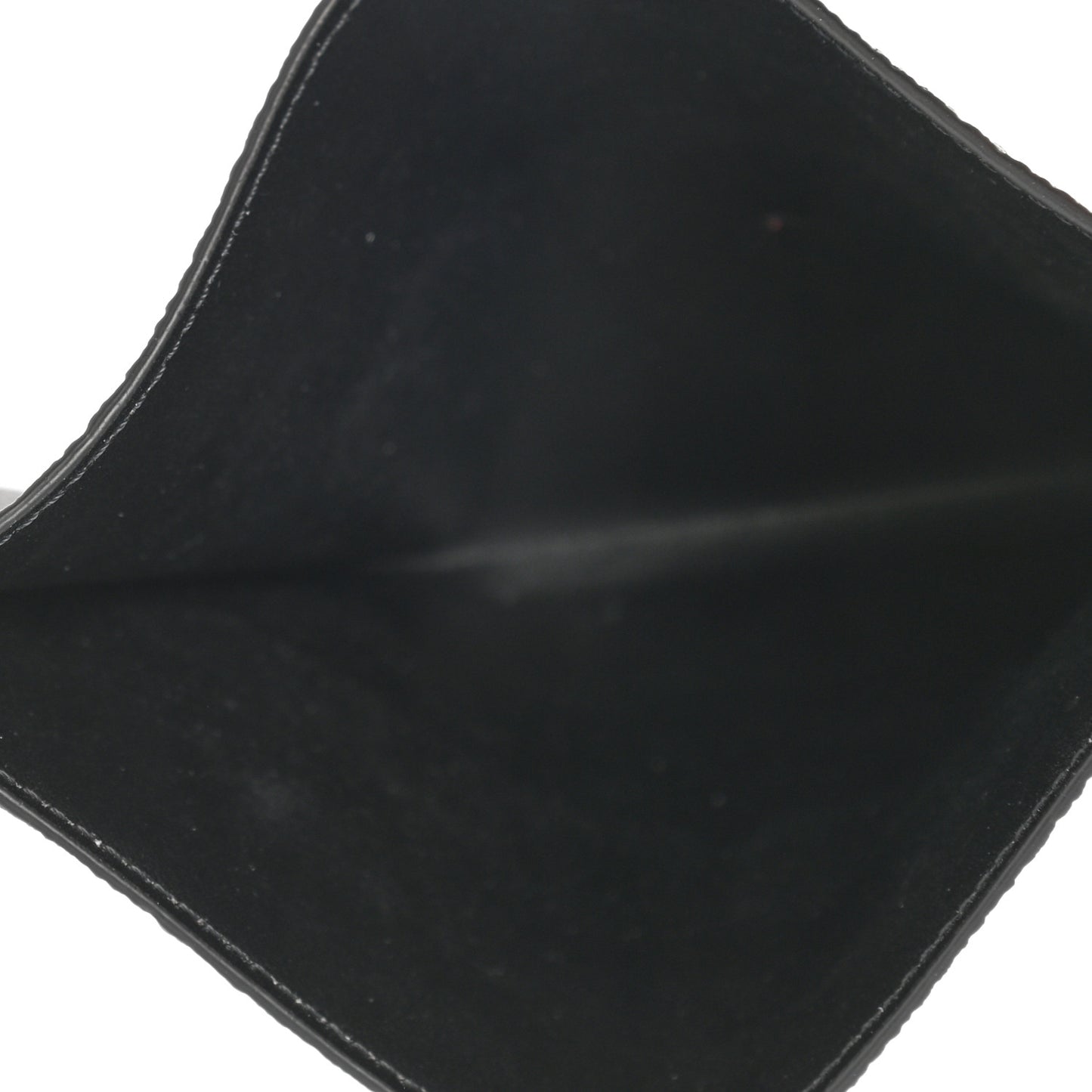 Calfskin Felicie Chain Wallet Card Holder Insert Black
