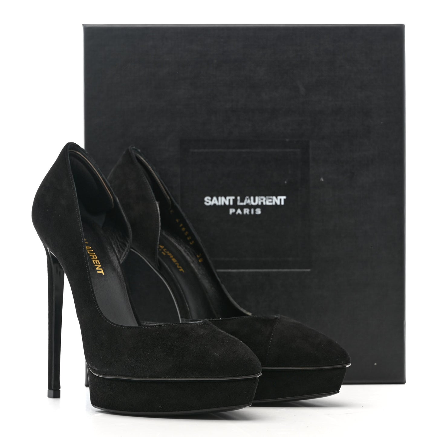 Suede Janis 105 D'Orsay Pumps 38 Black