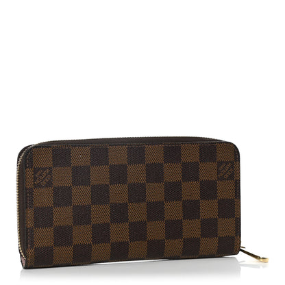 Louis Vuitton Damier Ebene Zippy Wallet Rose Ballerine 3 of 15