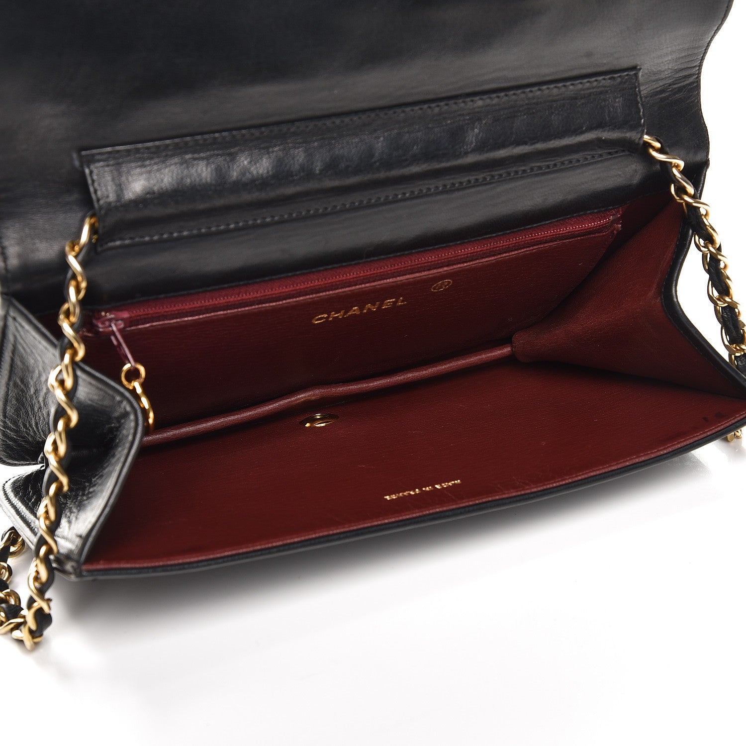 Chanel Lambskin Quilted Small Single Flap Black 5 of 10