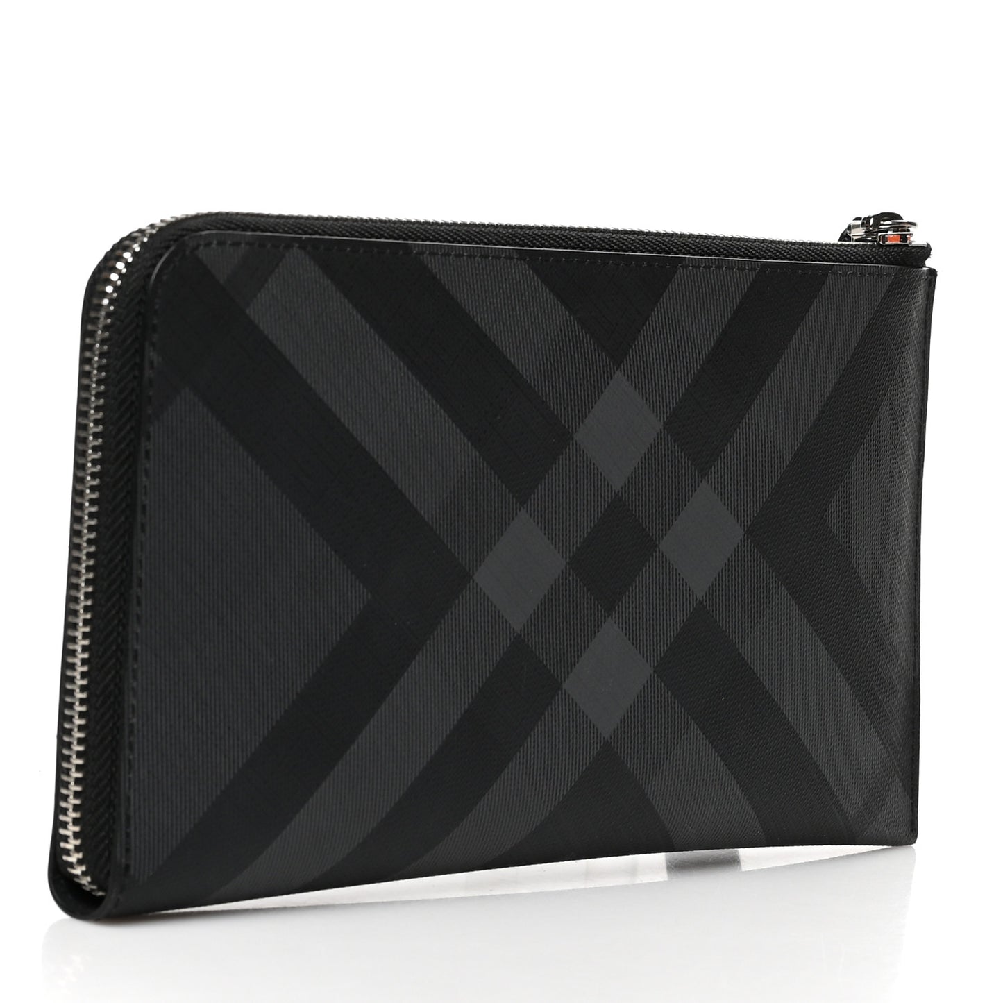 London Check Large Travel Wallet Black
