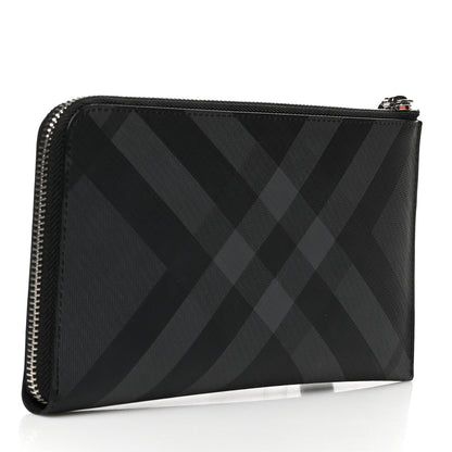 Burberry London Check Large Travel Wallet Black 4 of 8