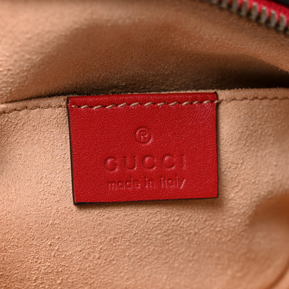 Gucci Calfskin Matelasse GG Marmont Belt Bag 85 34 Hibiscus Red 6 of 12