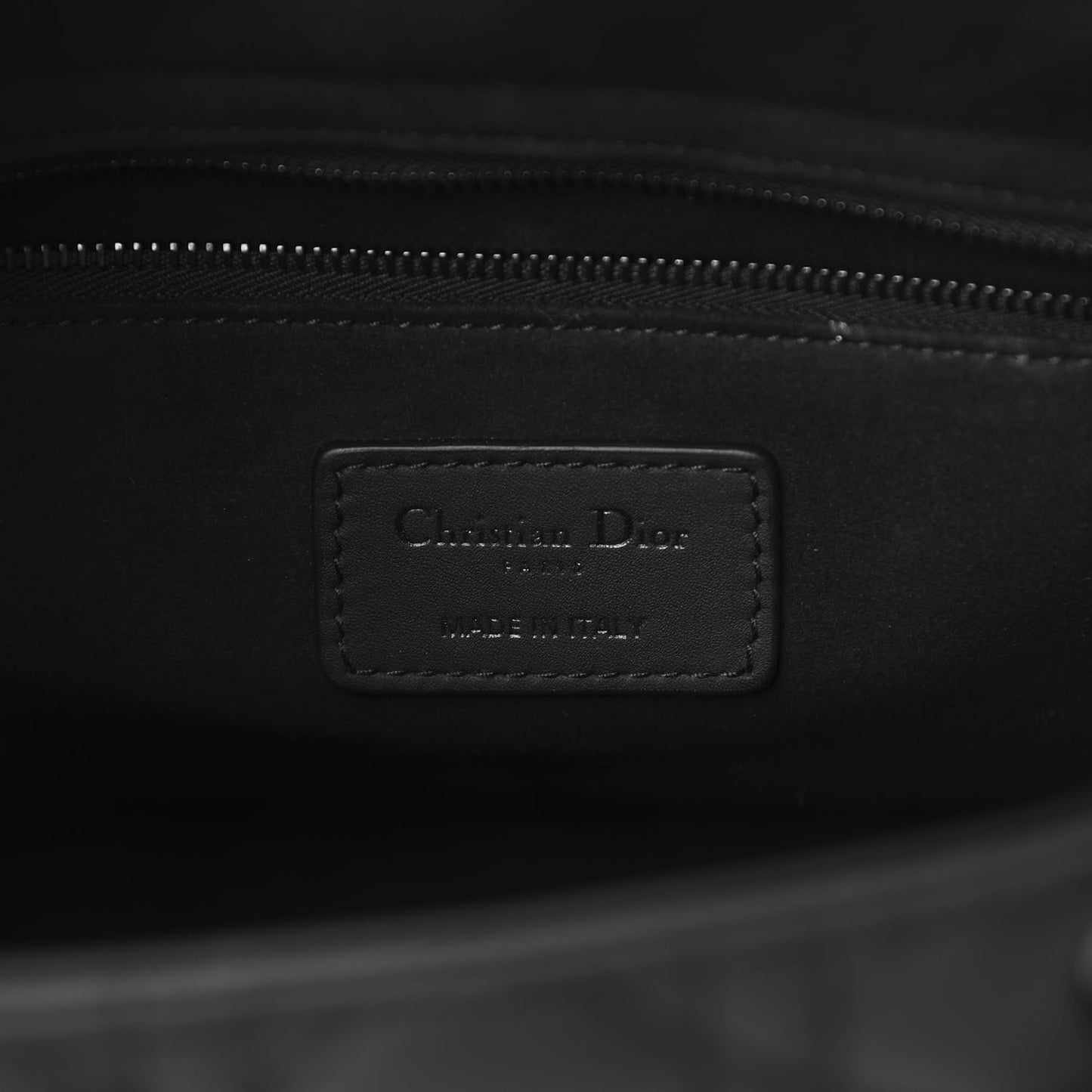 Ultra Matte Calfskin Cannage Medium Lady Dior Black