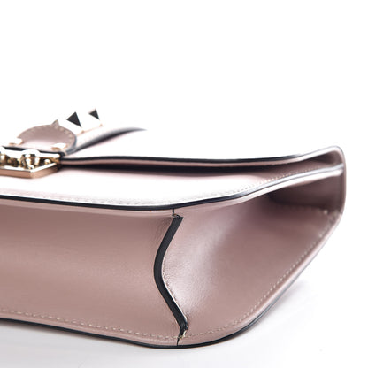Valentino Garavani Vitello Medium Glam Lock Rockstud Flap Poudre 7 of 10