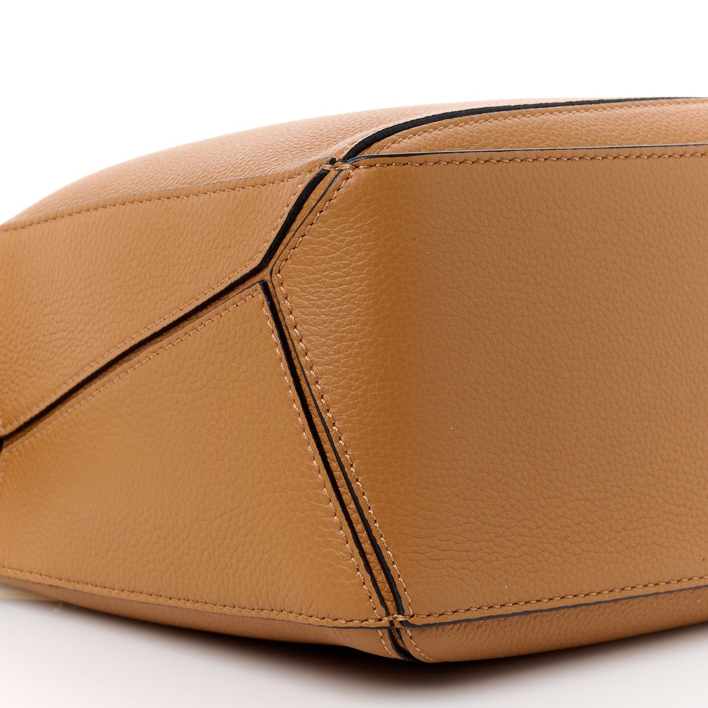 Calfskin Small Puzzle Bag Light Caramel