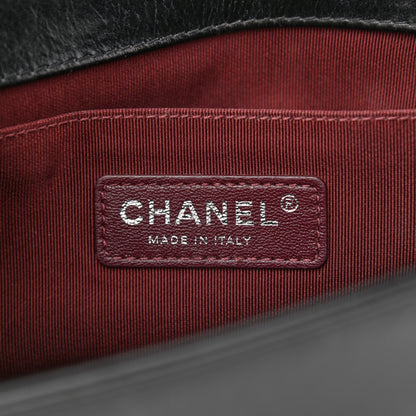 Chanel Glazed Calfskin Quilted Medium Boy Chained Flap Black 6 of 11