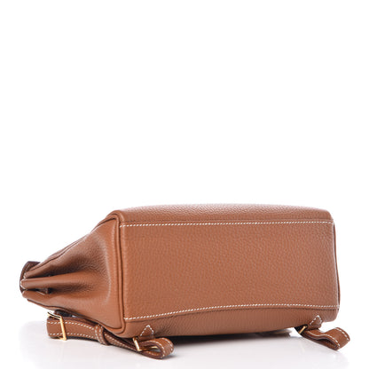 Hermes Taurillon Clemence Kelly Ado Backpack Gold 5 of 30