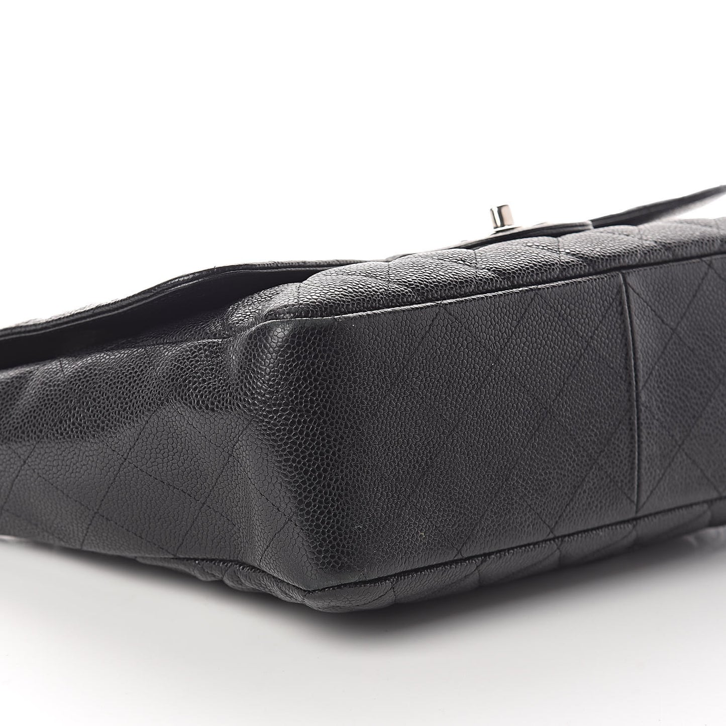 Caviar Quilted Jumbo Single Flap Black