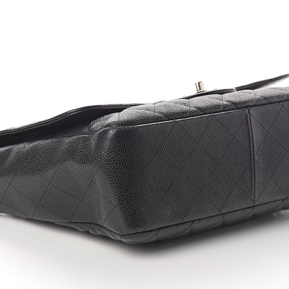 Chanel Caviar Quilted Jumbo Single Flap Black 12 of 20