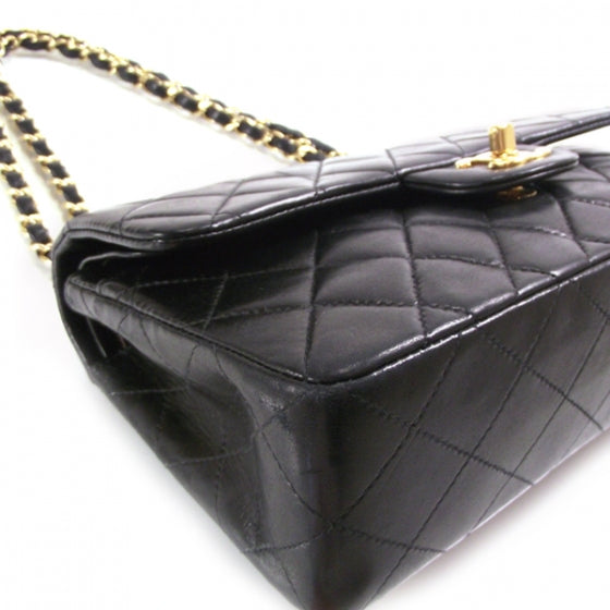 Chanel Lambskin Quilted Medium Double Flap Black 5 of 11