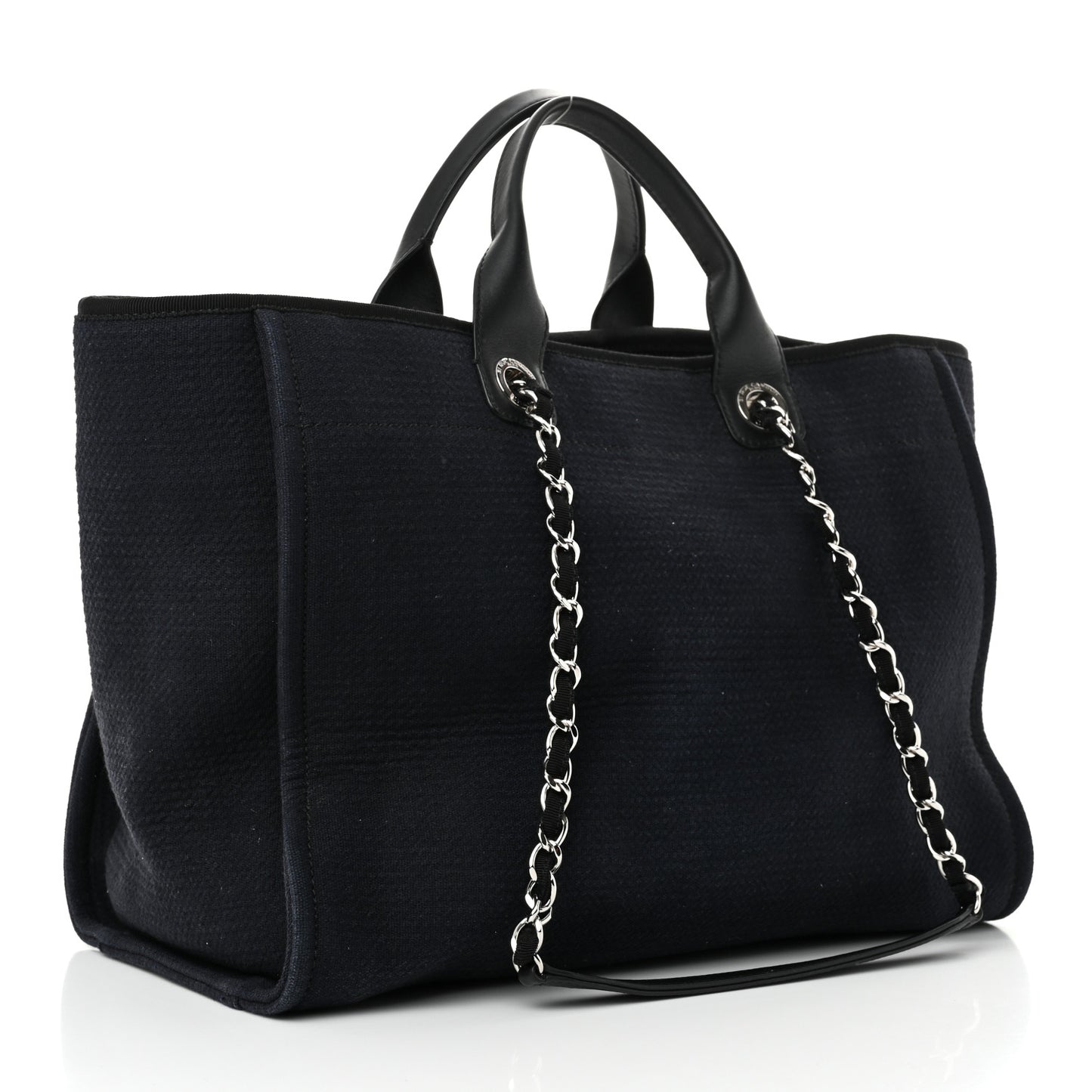 Mixed Fibers Medium Deauville Tote Black