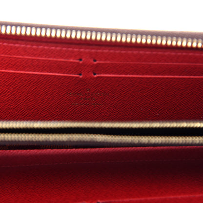Louis Vuitton Damier Ebene Clemence Wallet Cherry 6 of 8