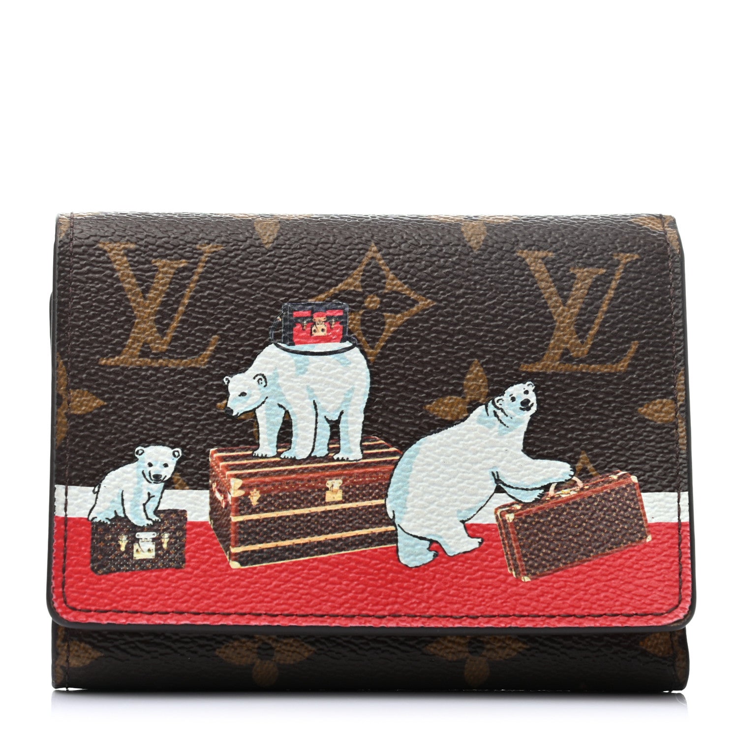 Louis Vuitton Monogram 2017 Christmas Animation Victorine Wallet 1 of 7