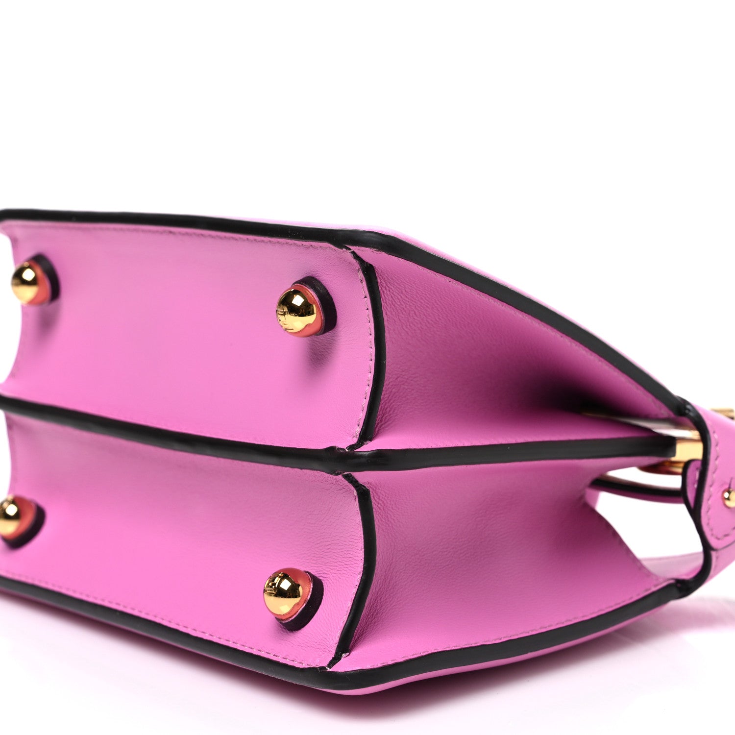 Fendi Shiny Nappa Petite Peekaboo I SEE U Satchel Rosa 9 of 10