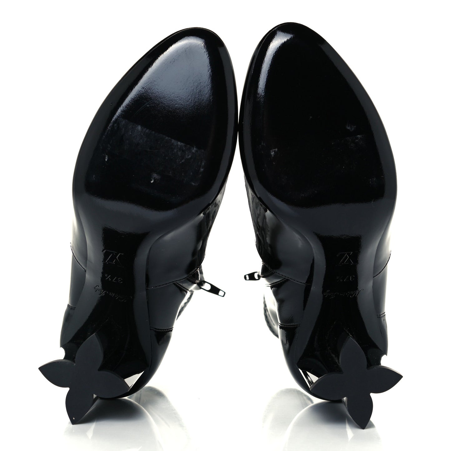 Patent Uniformes Silhouette Ankle Boots 37.5 Black