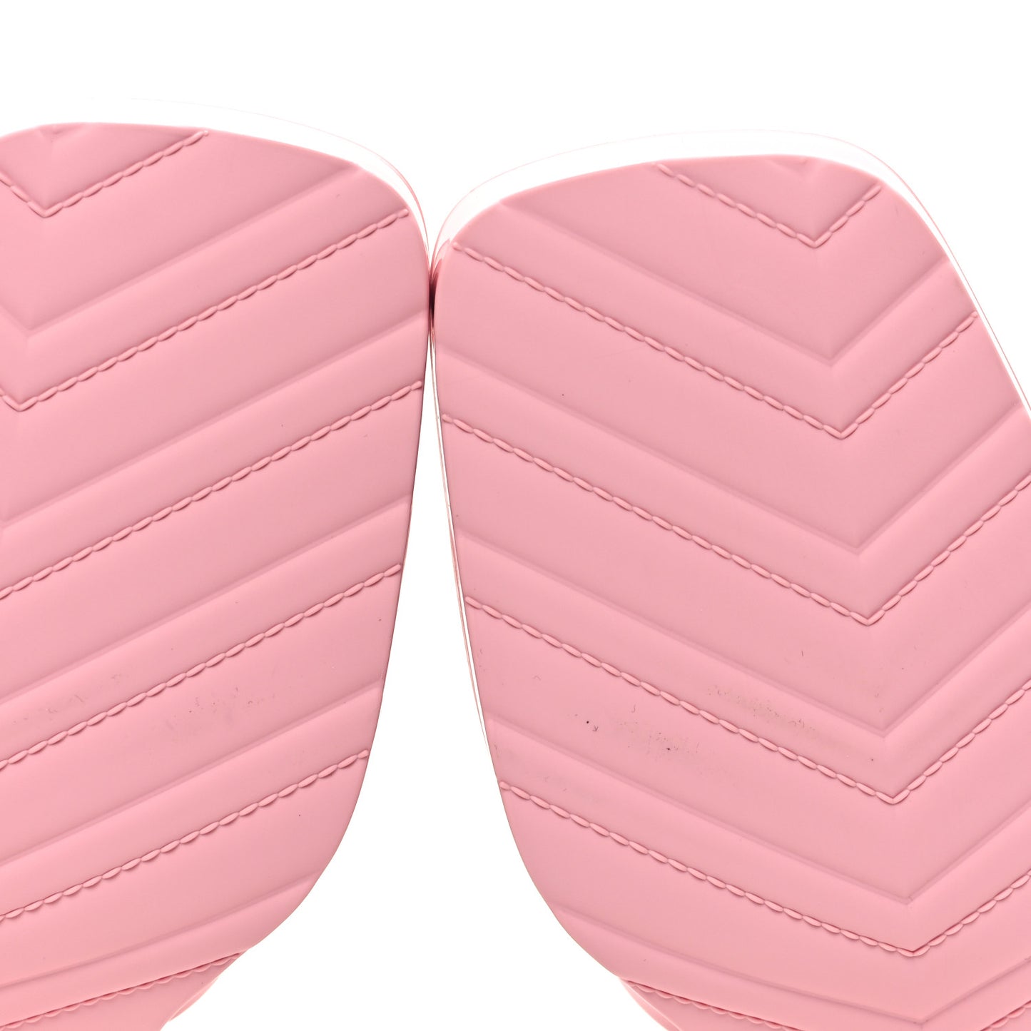 Rubber Gucci Logo Womens Platform 20/60mm Slide Sandals 41 Wild Rose