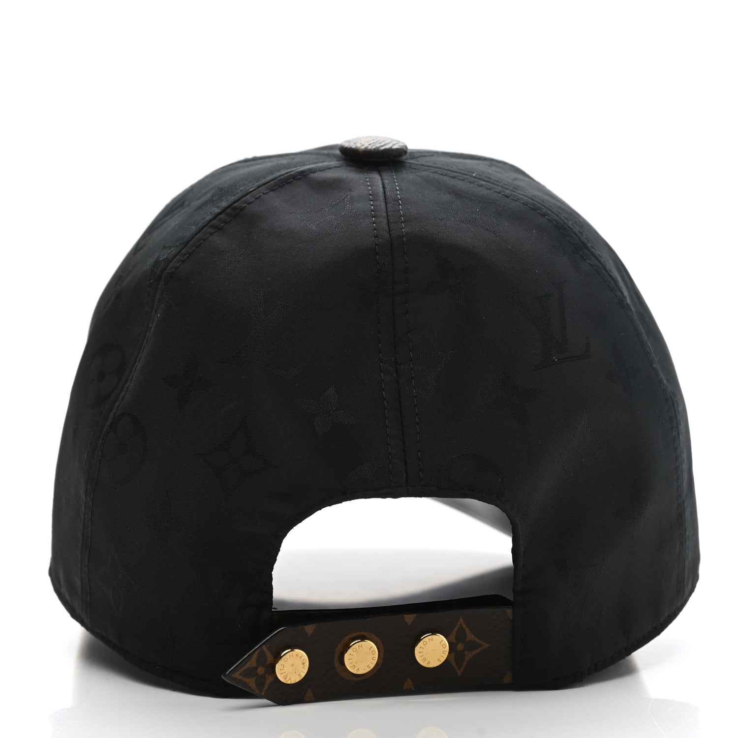 Louis Vuitton Polyester Silk Monogram LV Get Ready Cap M Black 6 of 8