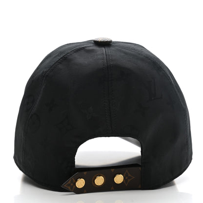 Louis Vuitton Polyester Silk Monogram LV Get Ready Cap M Black 6 of 8
