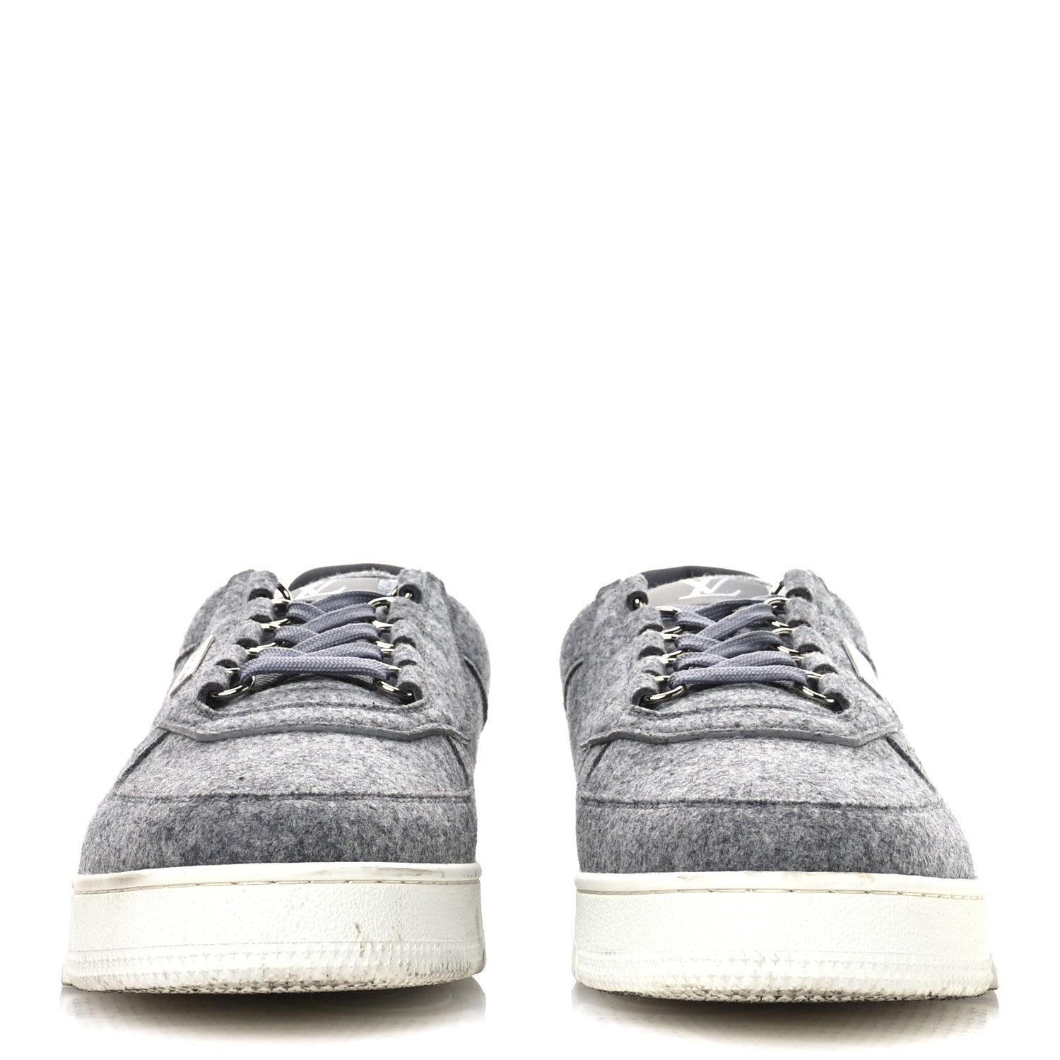 Louis Vuitton Wool Mens LV Trainer Sneakers 10 Grey 3 of 9