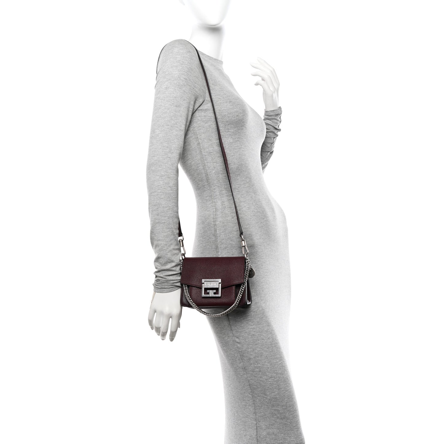 Goatskin Mini GV3 Shoulder Bag Oxblood