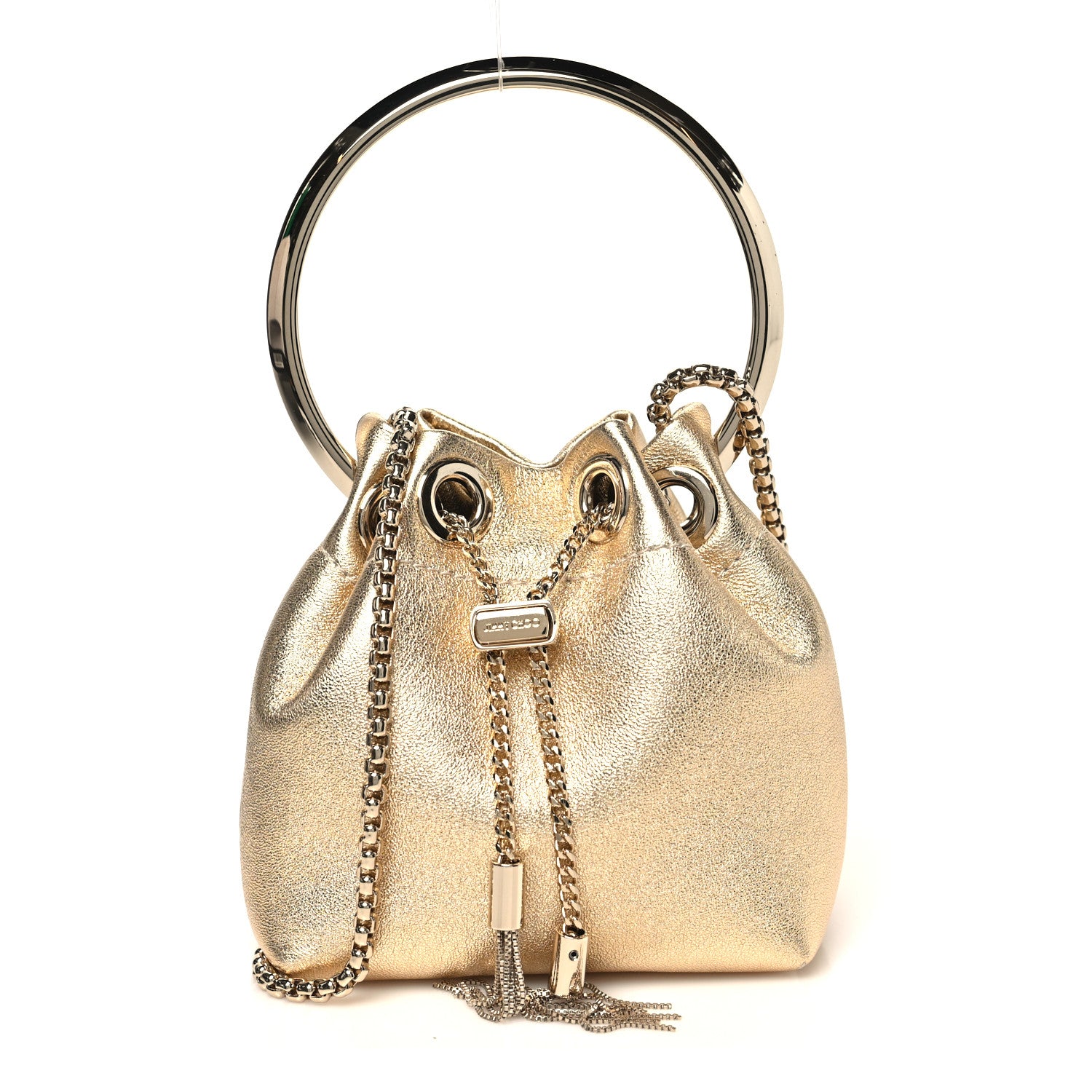Jimmy Choo Metallic Nappa Micro Bon Bon Bag Gold 1 of 10