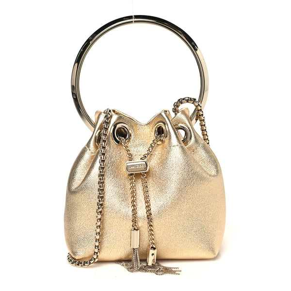 Jimmy Choo Metallic Nappa Micro Bon Bon Bag Gold 1852099