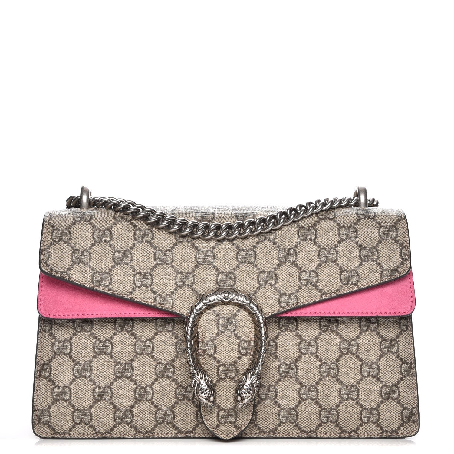 Gucci GG Supreme Monogram Small Dionysus Shoulder Bag Pink 1 of 7