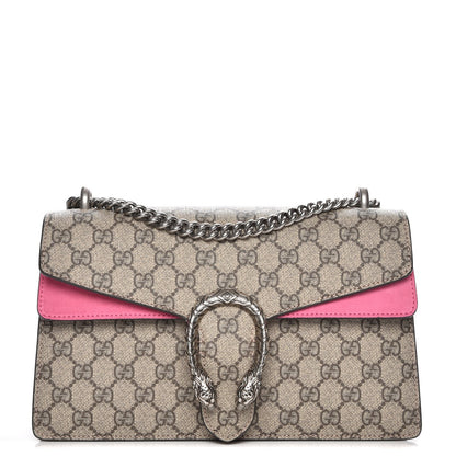 Gucci GG Supreme Monogram Small Dionysus Shoulder Bag Pink 1 of 7