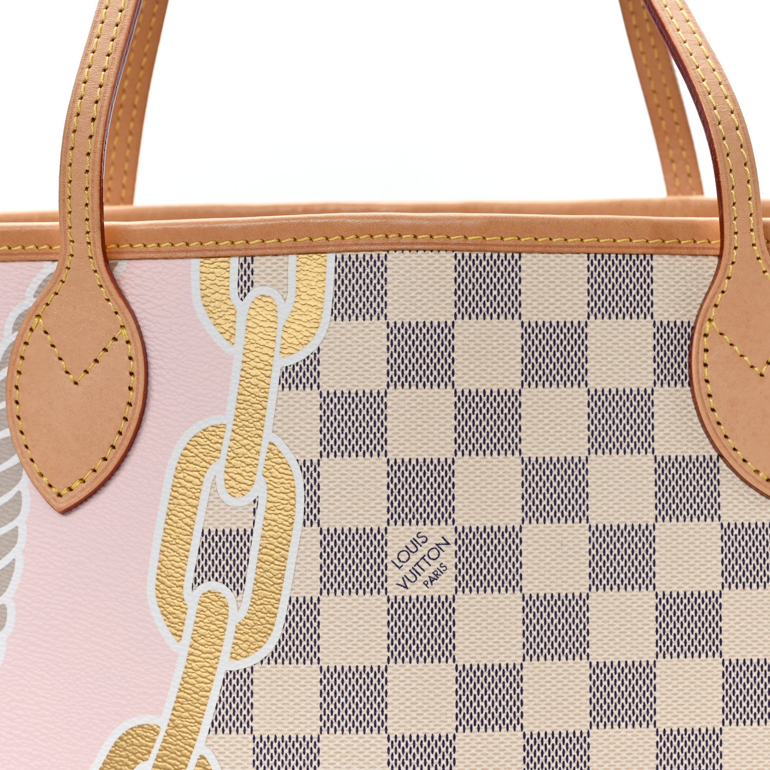 Louis Vuitton Damier Azur Nautical Neverfull MM 7 of 9