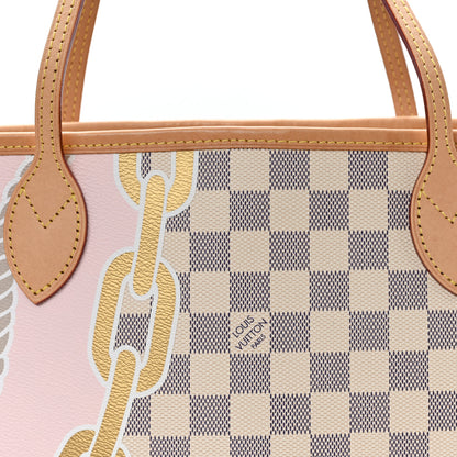 Louis Vuitton Damier Azur Nautical Neverfull MM 7 of 9