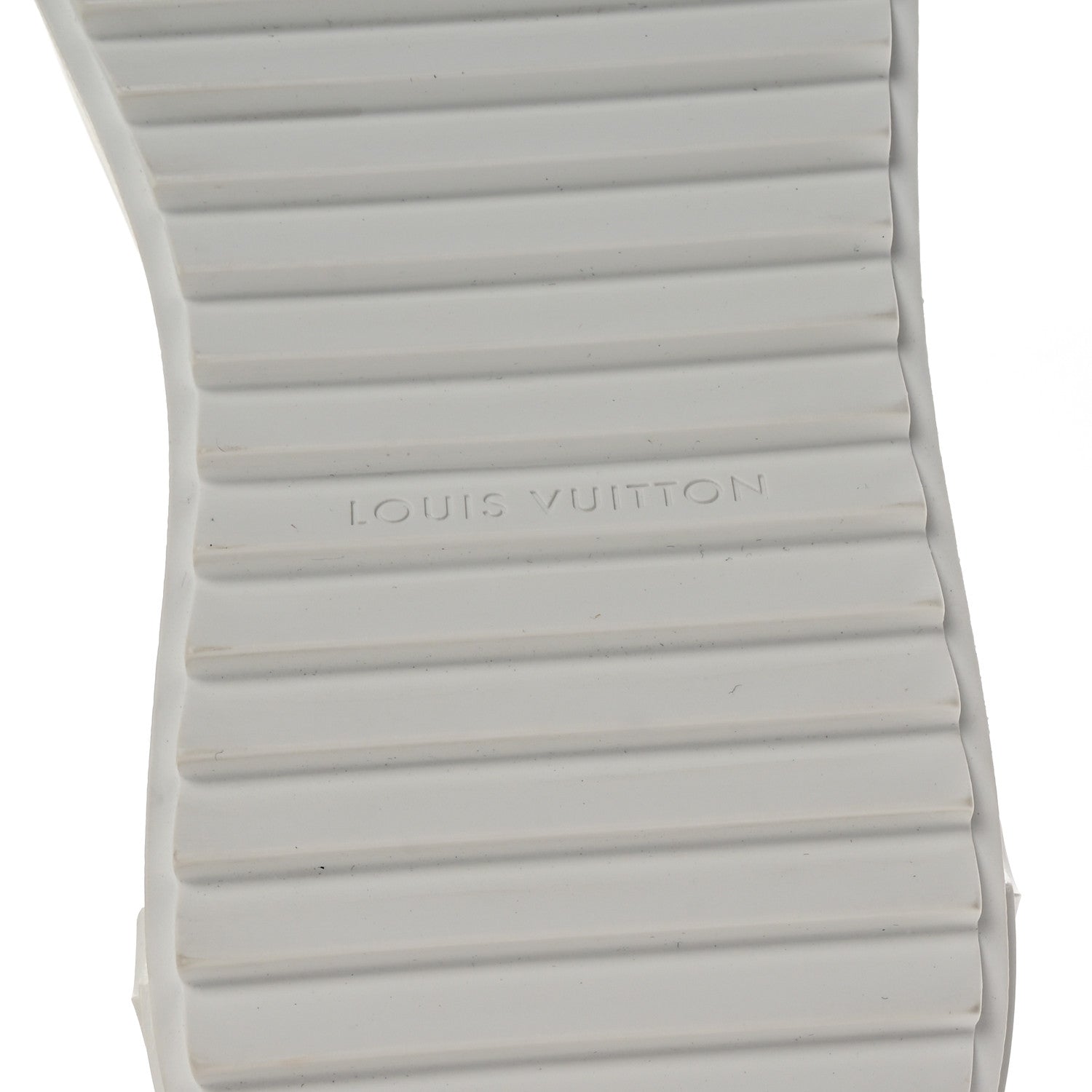 Louis Vuitton Lambskin Embossed Monogram Time Out Sneakers 38 White 7 of 9