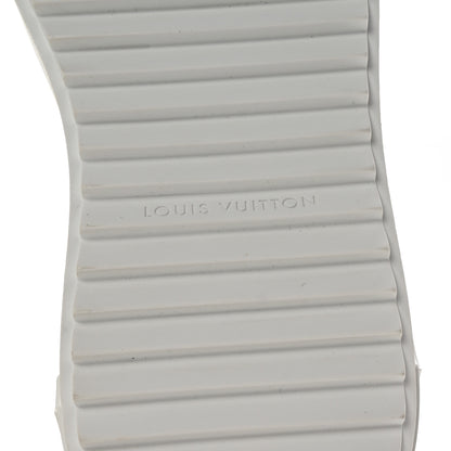 Louis Vuitton Lambskin Embossed Monogram Time Out Sneakers 38 White 7 of 9