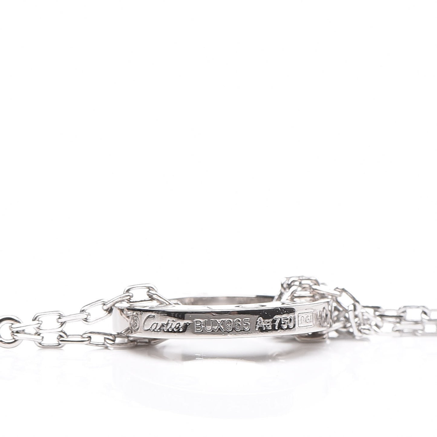 18K White Gold Diamond LOVE Bracelet