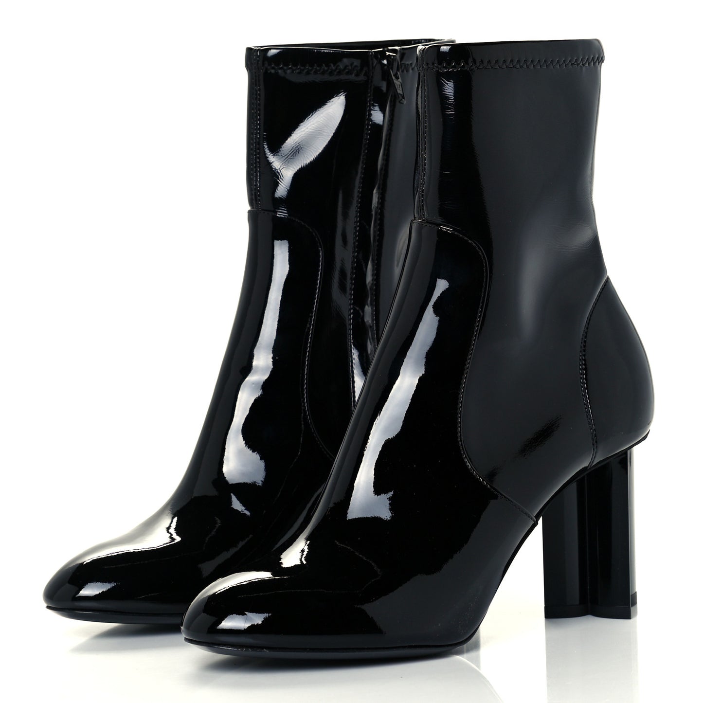 Patent Uniformes Silhouette Ankle Boots 37.5 Black