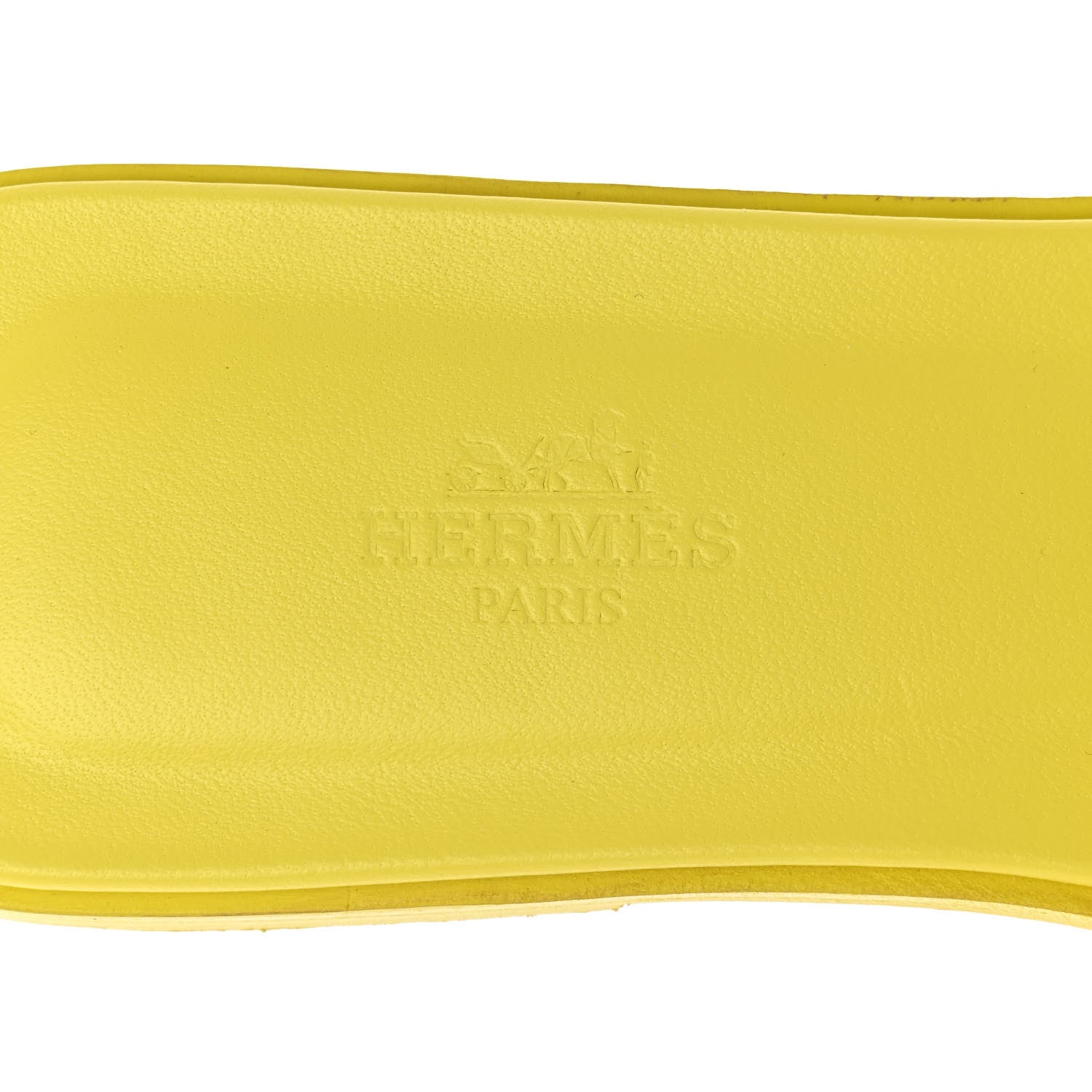Hermes Epsom Oran Sandals 38 Jaune Pollen 7 of 10