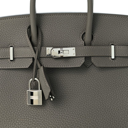 Hermes Togo Birkin 25 Gris Meyer 8 of 14