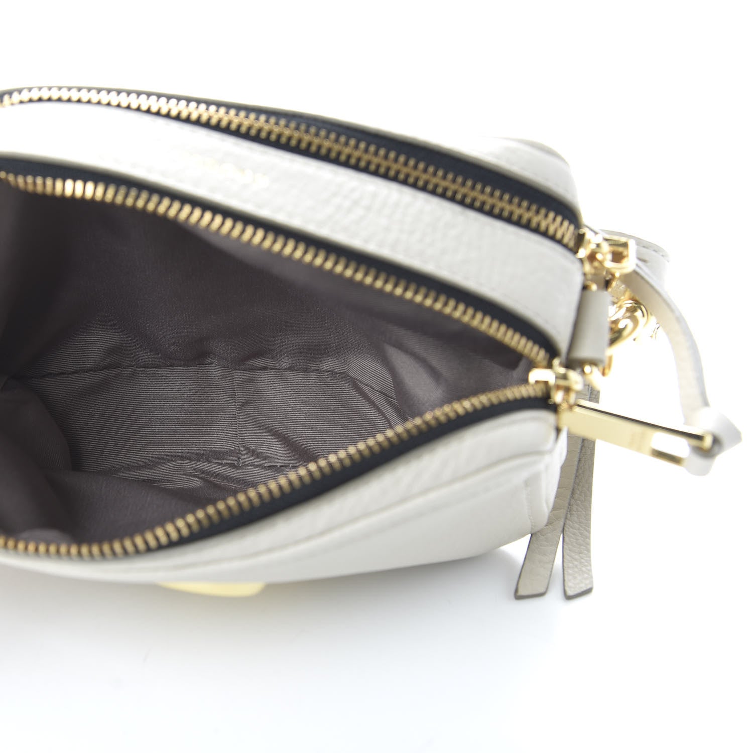 Marc Jacobs Supple Natural Grain Calfskin The Softshot 21 Cream 5 of 9
