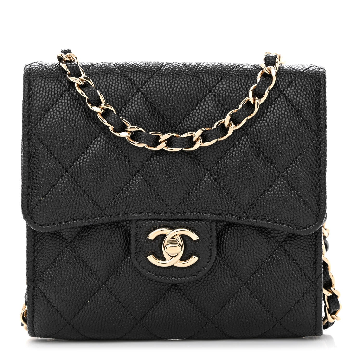Chanel Caviar Quilted Clutch With Chain Bag Black 1 of 13