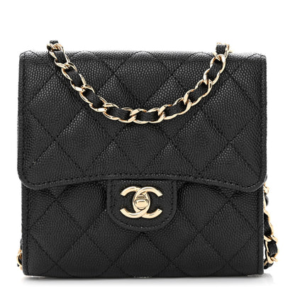 Chanel Caviar Quilted Clutch With Chain Bag Black 1 of 13