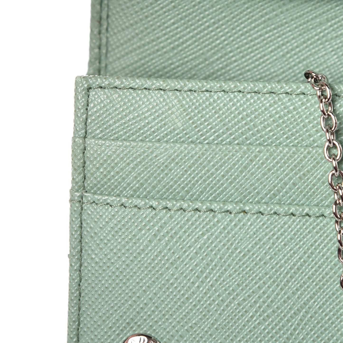 Saffiano Metal Continental Flap Wallet Acquamarina
