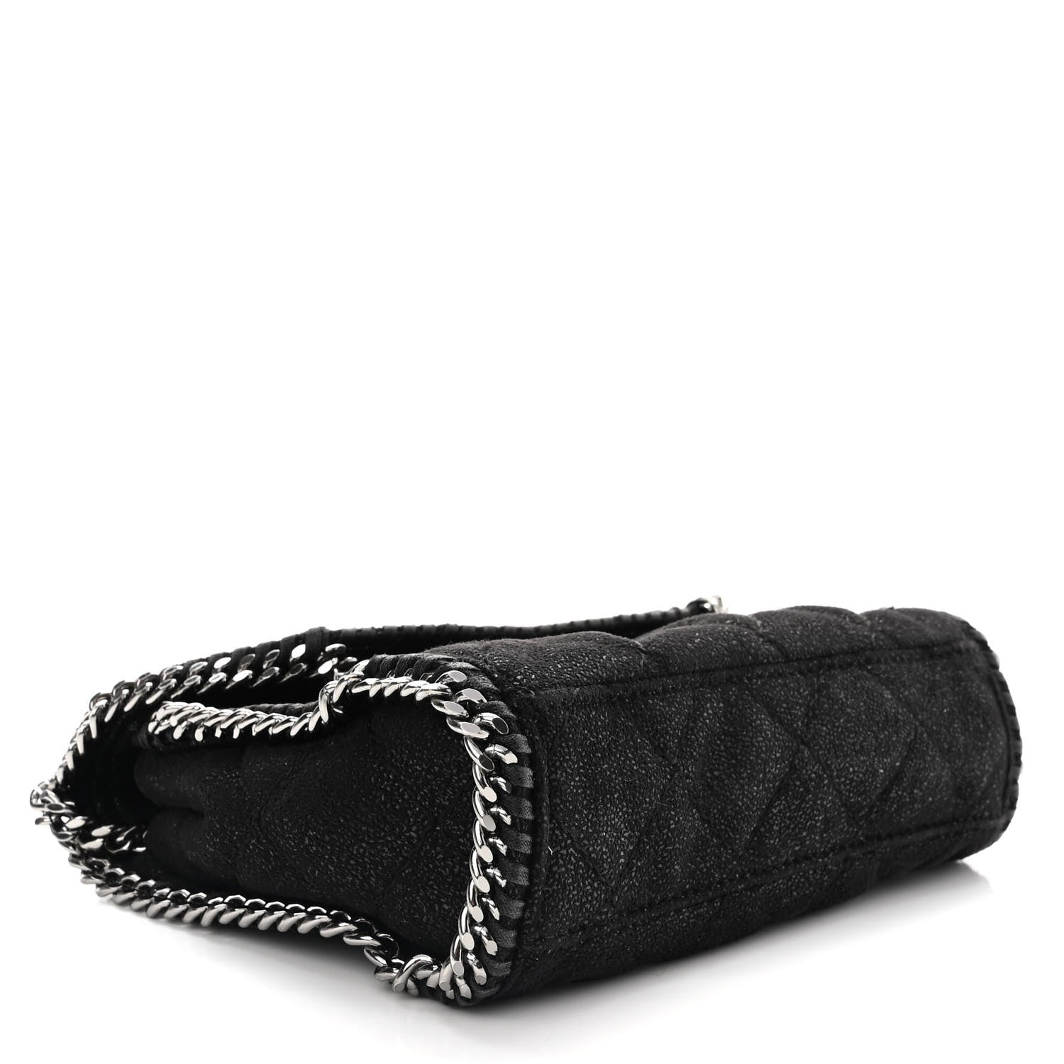 Stella McCartney Shaggy Deer Quilted Mini Falabella Tote Black 4 of 10
