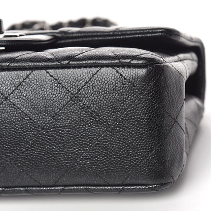 Chanel Iridescent Caviar Quilted Mini Rectangular Flap Black 10 of 10
