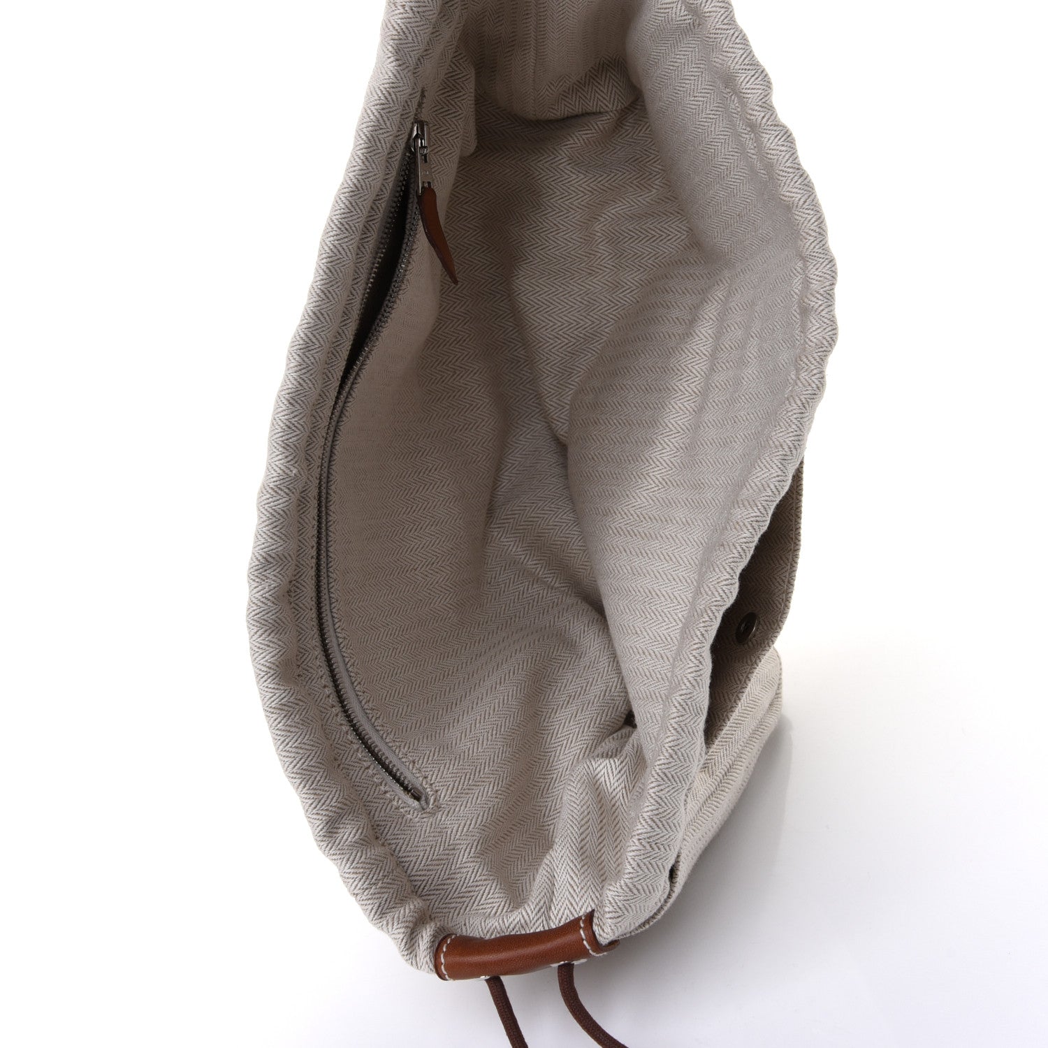 Hermes Canvas Barenia Fourbi 25 MM Pouch Naturel Fauve 4 of 4