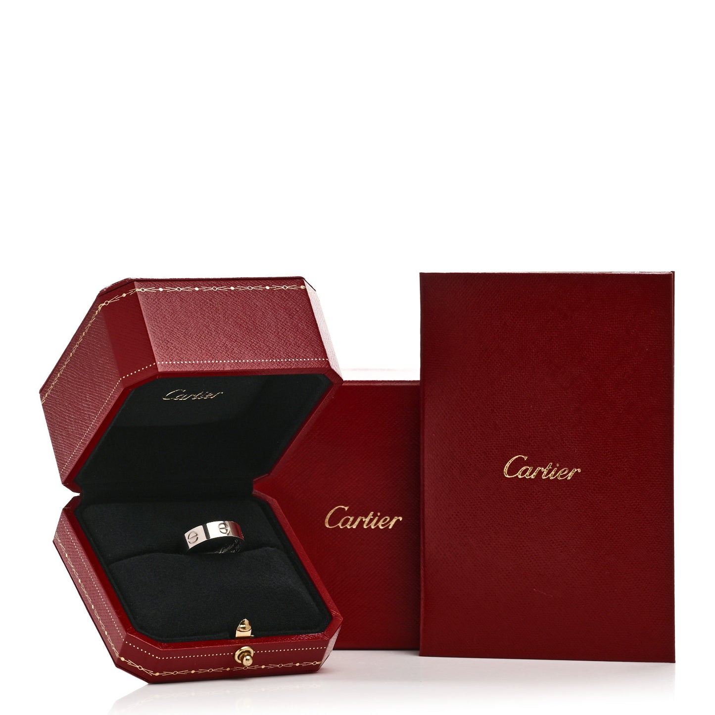 18K White Gold 5.5mm LOVE Ring 55 7.25