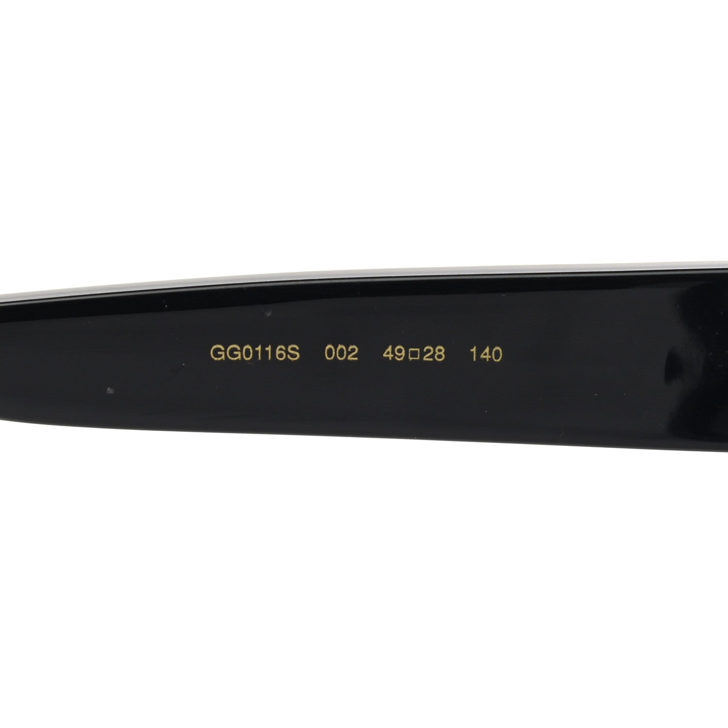 Gucci Acetate Stars Cat Eye Sunglasses GG0116S Black 6 of 9