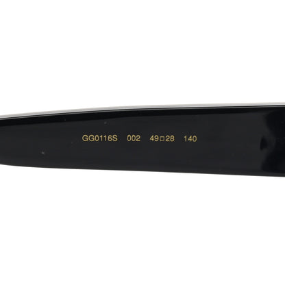 Gucci Acetate Stars Cat Eye Sunglasses GG0116S Black 6 of 9
